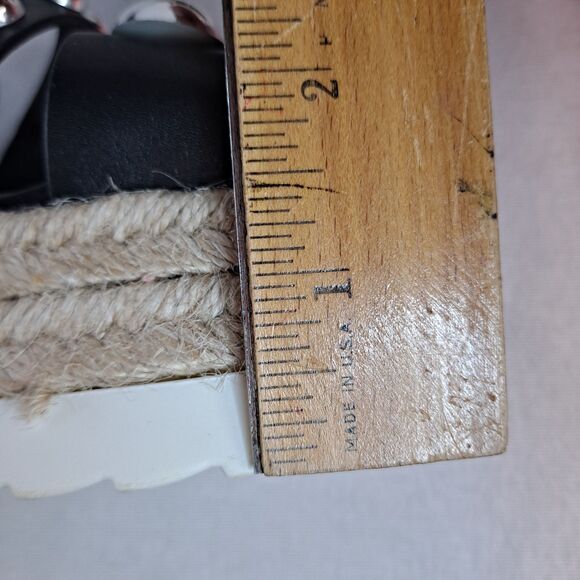 C Comfort est. 1946 Espadrilles Womens 7M Studded Platform White Faux Leather - Picture 10 of 10